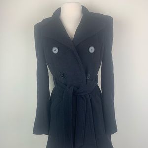 NWT Bebe Wool Black Coat